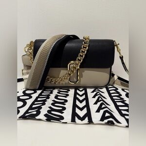 NWT Marc Jacobs j Marc shoulder / crossbody bag - greige multi